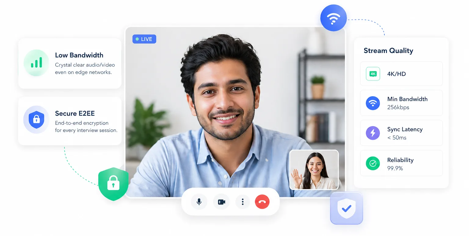 Exam Express HD Interview Platform - Engagement Dashboard